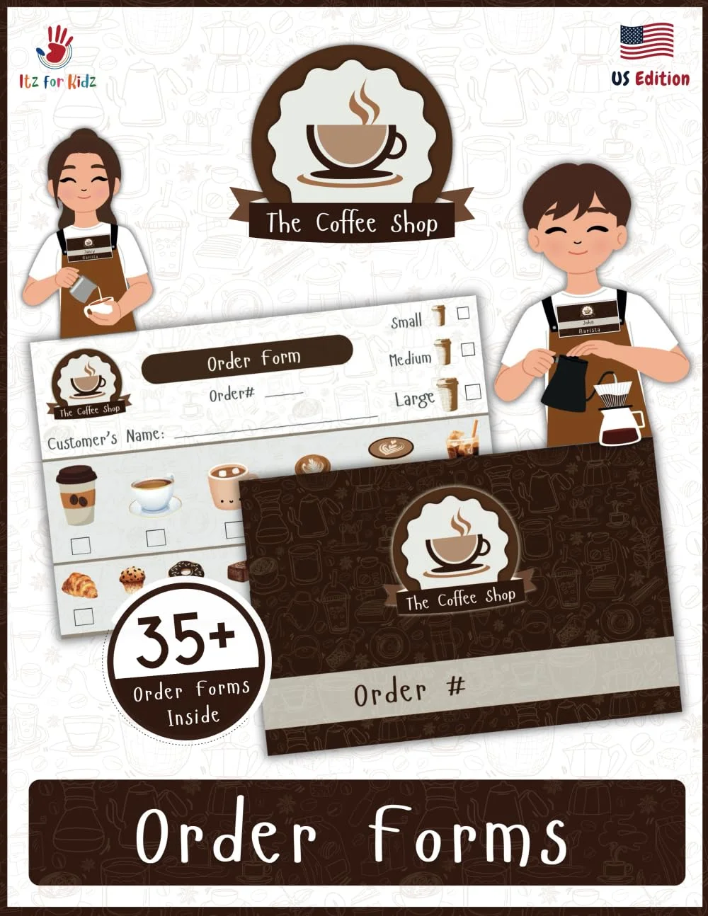 Pretend Play Coffee Shop Order Forms